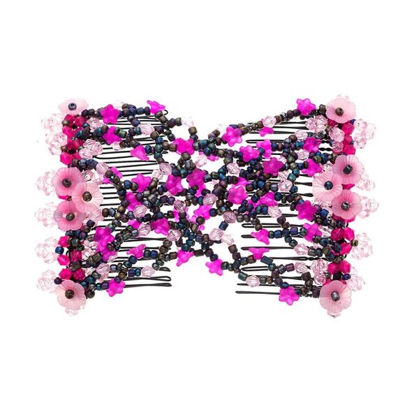Hair Clips Assorted Colors and Designs Set of 6 Effortless Beauty Stretchable main image 5